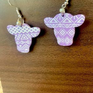 Handmade polymer clay earrings